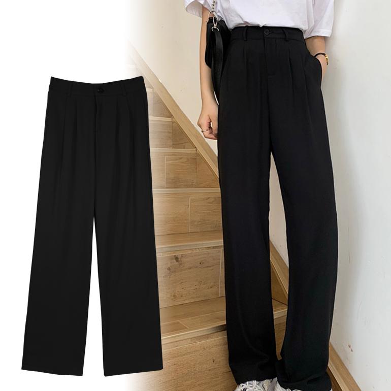 ボトムス 長ズボン パンツ スラックス ワイドパンツ ストレートレッグパンツ ドレープ カジュアル おしゃれ きれいめ 無地 仕事 通勤 送料無料 | ブランド登録なし | 10