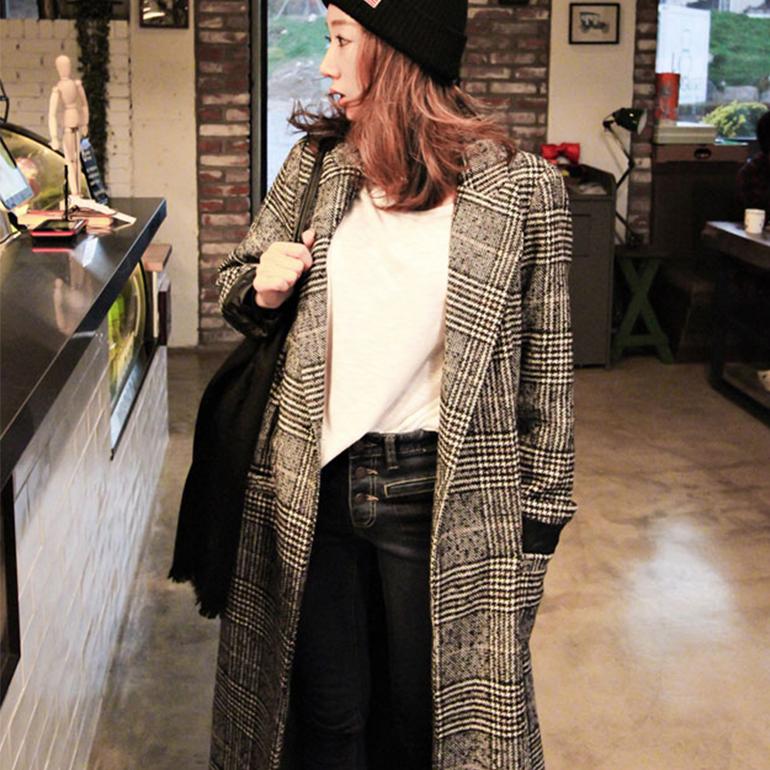 チェスターコート レディース コーデ 40代 チェック ロング ジャケット アウター トップス オーバーサイズ コート 長袖 ロング丈 あったか 厚手 送料無料 Ds035 Baris 通販 Yahoo ショッピング