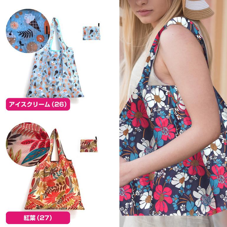 エコバッグ 全10柄 コンビニ 折りたたみ コンパクト 持ち運び ポケットサイズ 軽量 マチ広 買い物バッグ ショッピング 大容量 折り畳み 遠足 送料無料 | ブランド登録なし | 18