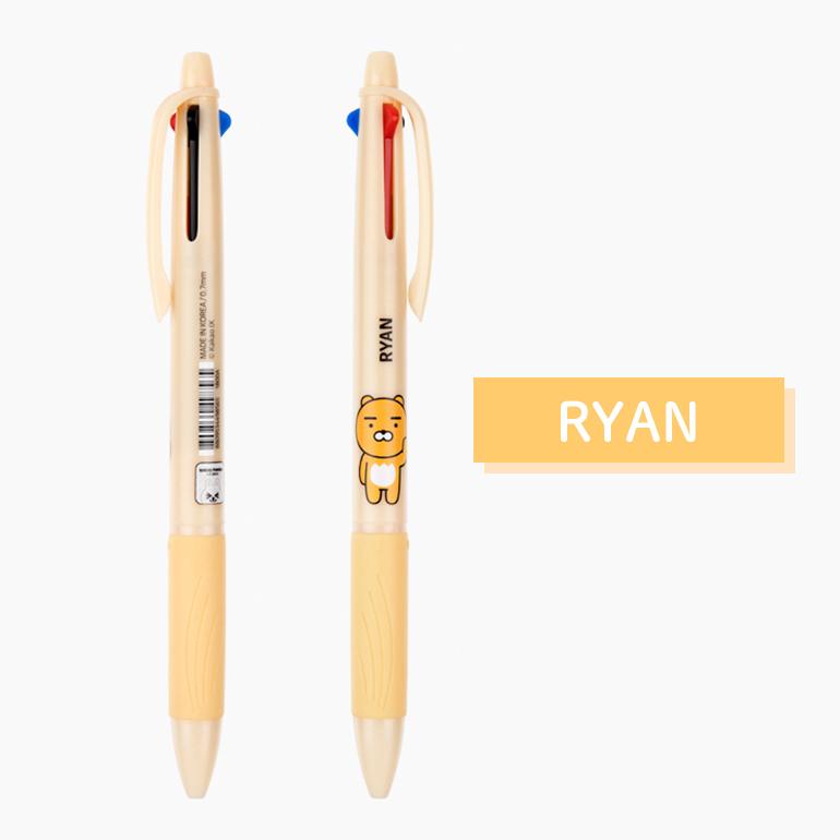 3色ボールペン カカオフレンズ 文房具 ライアン アピーチ ムジ ネオ