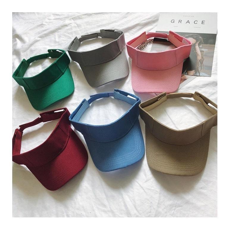 メンズ レディースサンバイザー スポーツ 運動 アウトドア 男女兼用 シンプル ランニングキャップ キャップ 日除け 紫外線対策 送料無料 | ブランド登録なし | 04