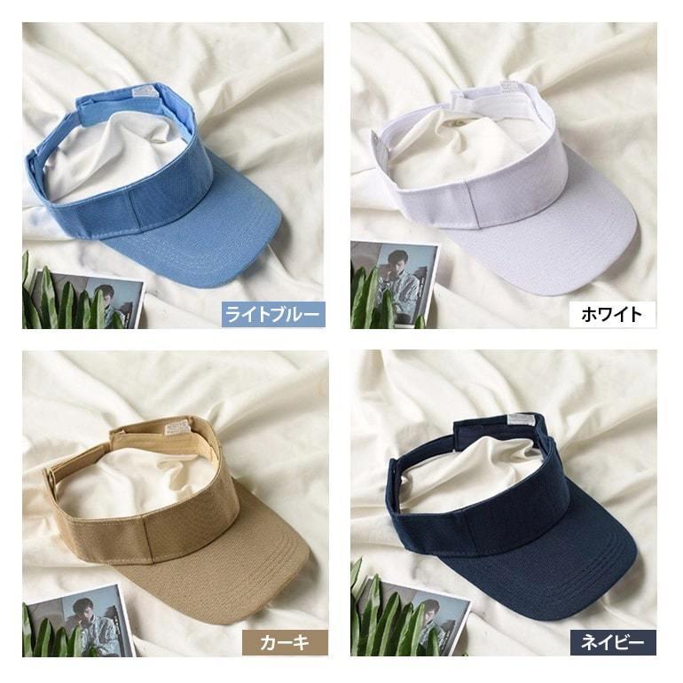 メンズ レディースサンバイザー スポーツ 運動 アウトドア 男女兼用 シンプル ランニングキャップ キャップ 日除け 紫外線対策 送料無料 | ブランド登録なし | 05