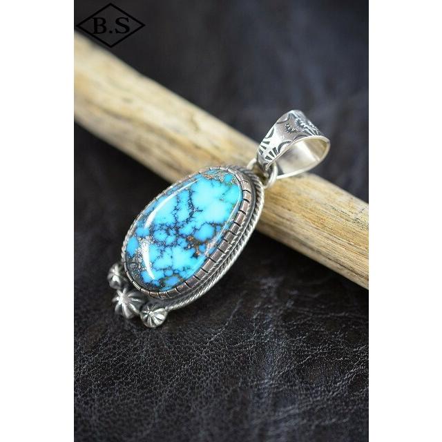 Indian Jewelry LFC ペンダントトップ ターコイズ Morenci（2 