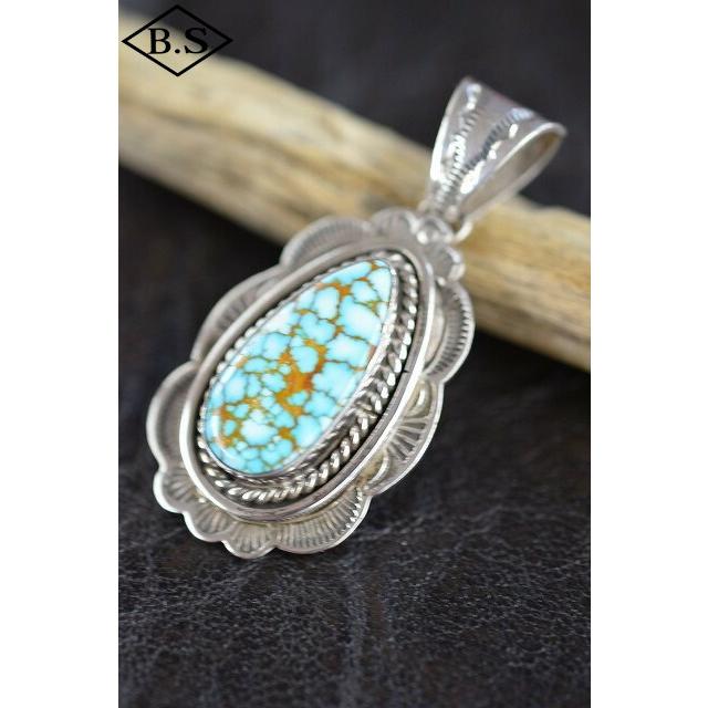 Indian Jewelry LFC ペンダントトップ ターコイズ Number8（2