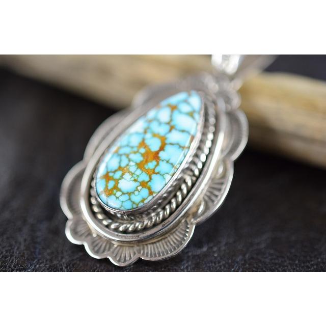 Indian Jewelry LFC ペンダントトップ ターコイズ Number8（2