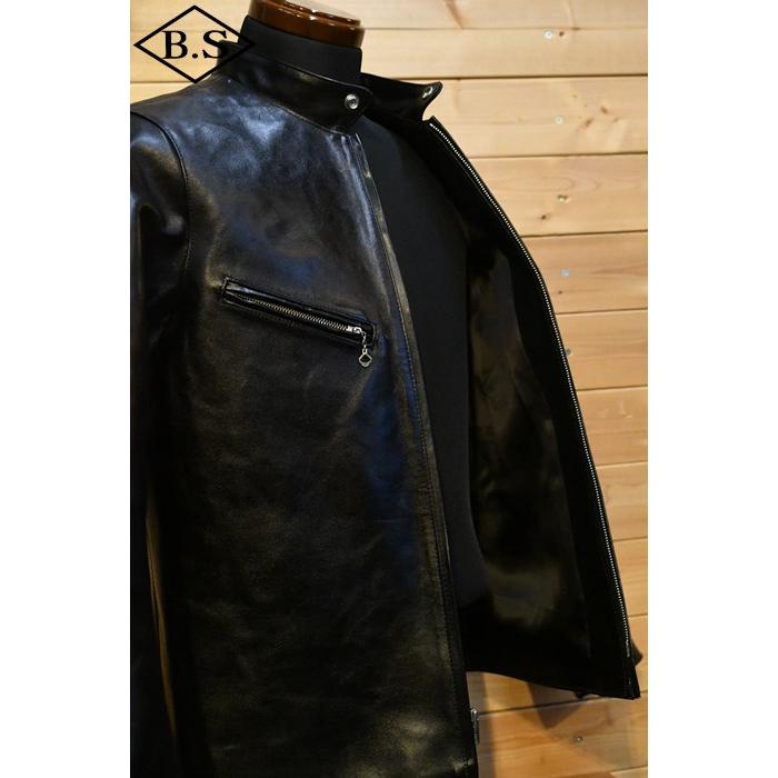 ファインクリーク＆コー FINE CREEK＆CO レザージャケット ACJK-016 Ekins Heavy Weight ブラックの画像