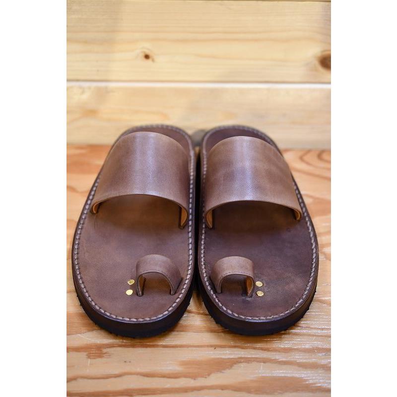 東京サンダル サムリングサンダル TOKYO SANDALS TS-C14 THUMB RING SANDAL ブラウンの画像