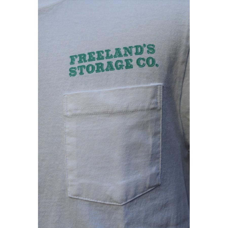 フェローズ ポケットTシャツ PHERROW’S 21S-PPT2 FREELAND´S STORAGE CO. ホワイト｜barnstormer2｜05