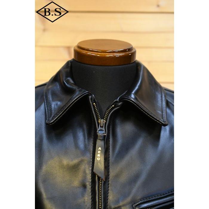 美品 AERO LEATHER エアロレザー ハーフベルトSTF SIZE40 Aero Leather / Half Belt STF 