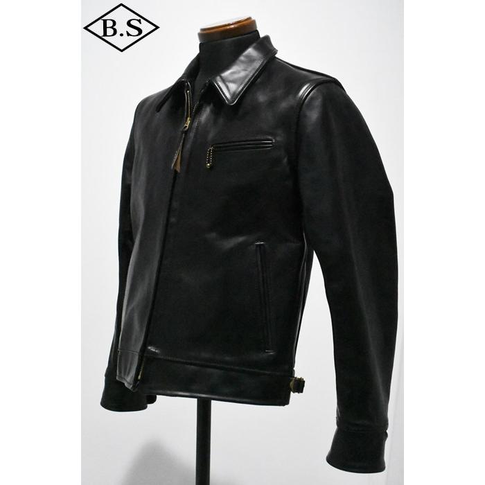 希少42サイズ エアロレザー 馬革 ハイウェイマン レザージャケット ブラック Aero Leathers（エアロレザー） AERO LEATHER レザージャケット