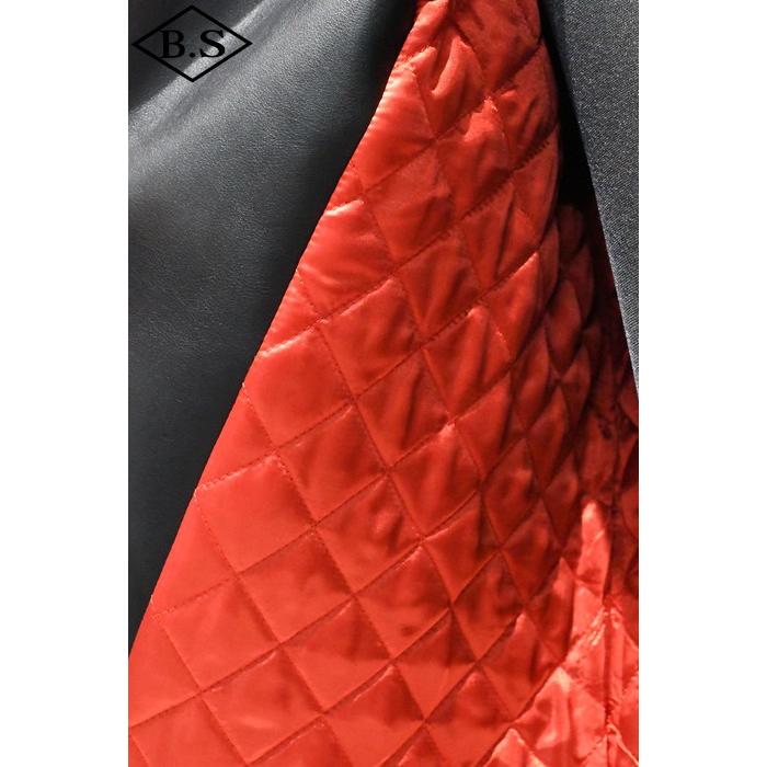 ロクロクロクレザーウェア 666 LEATHER WEAR トリプルシックス LJM-1L (JSLB401) サイドベルト ライダースジャケット -ロング- BLACK 44サイズの画像