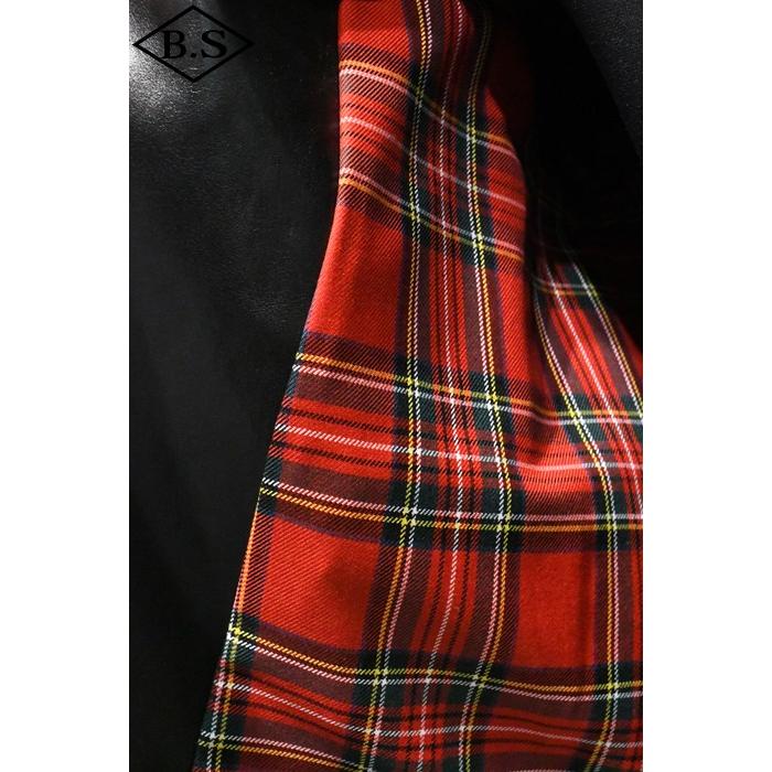 ロクロクロクレザーウェア 666 LEATHER WEAR トリプルシックス LJM-1L (JSLBB501) サイドベルト ライダースジャケット -ロング- BLACK 44サイズの画像