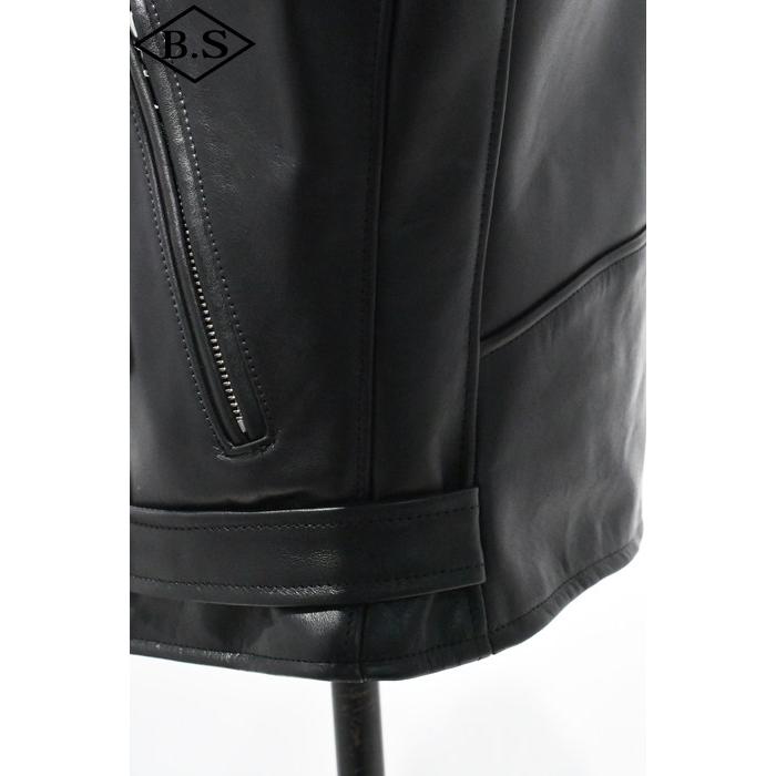 ロクロクロクレザーウェア 666 LEATHER WEAR トリプルシックス LJM-7 (JSLO401)  ワンスター ライダースジャケット BLACKの画像