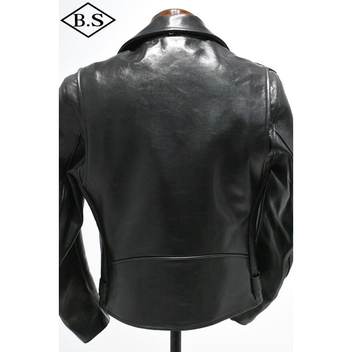 ロクロクロクレザーウェア 666 LEATHER WEAR トリプルシックス LJM-7 (JSLOB501)  ワンスター ライダースジャケット BLACKの画像