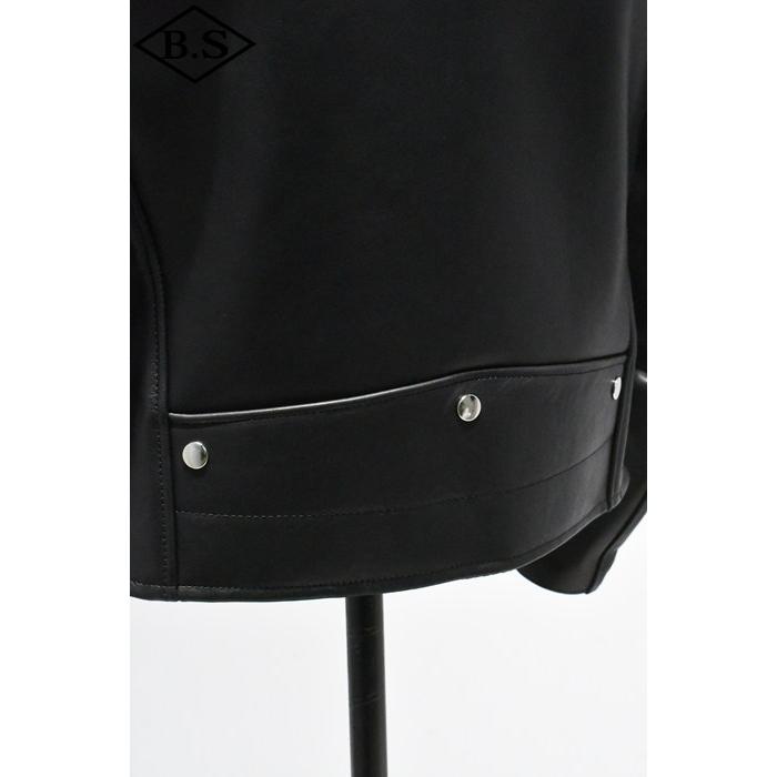 ロクロクロクレザーウェア 666 LEATHER WEAR トリプルシックス MMLJM-2 (JSLOMM401)  ツースター ランサーフロントライダースジャケット BLACKの画像