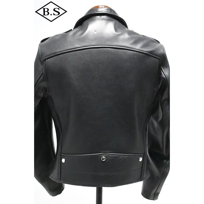 ロクロクロクレザーウェア 666 LEATHER WEAR トリプルシックス MMLJM-2 (JSLOMM401)  ツースター ランサーフロントライダースジャケット BLACKの画像