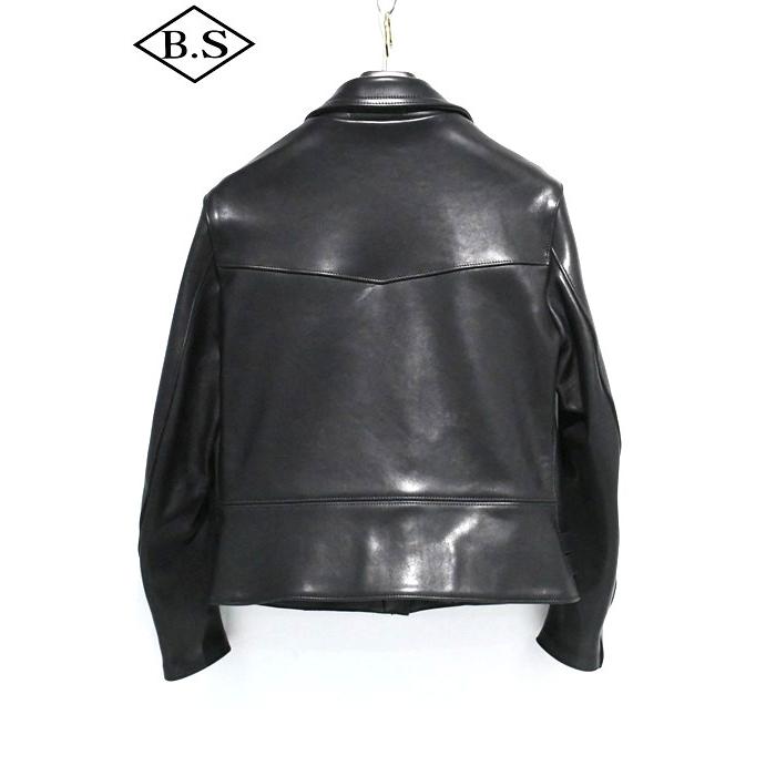 ロクロクロクレザーウェア 666 LEATHER WEAR トリプルシックス LJW-1TF (JSLLD401) レディース タイトフィット サイドベルト ライダースジャケット BLACKの画像