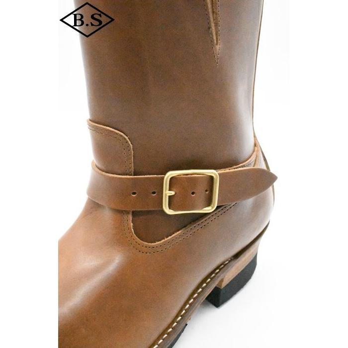 アトラクションズ Attractions ビルトバック BILTBUCK ブーツ Lot.603LTD Engineer Boots “The Pioneer” Heritage Vachetta Double Shoulder / BROWN BRASSの画像