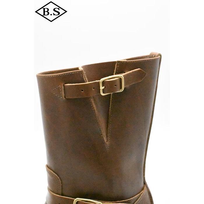アトラクションズ Attractions ビルトバック BILTBUCK ブーツ Lot.603LTD Engineer Boots “The Pioneer” Heritage Vachetta Double Shoulder / BROWN BRASSの画像