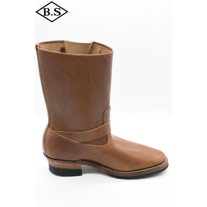 アトラクションズ Attractions ビルトバック BILTBUCK ブーツ Lot.603LTD Engineer Boots “The Pioneer” Heritage Vachetta Double Shoulder / BROWN BRASSの画像