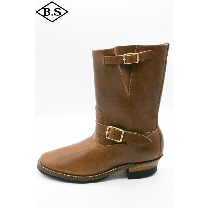 アトラクションズ Attractions ビルトバック BILTBUCK ブーツ Lot.603LTD Engineer Boots “The Pioneer” Heritage Vachetta Double Shoulder / BROWN BRASSの画像