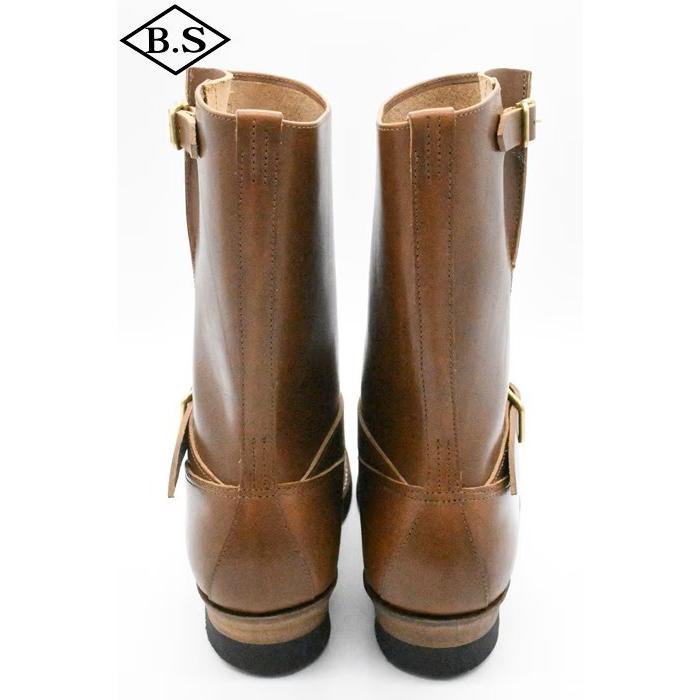 アトラクションズ Attractions ビルトバック BILTBUCK ブーツ Lot.603LTD Engineer Boots “The Pioneer” Heritage Vachetta Double Shoulder / BROWN BRASSの画像