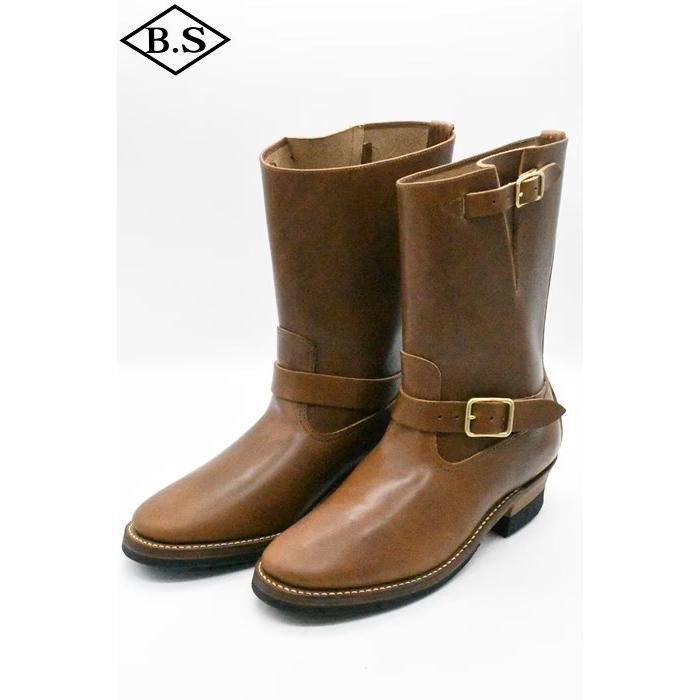 アトラクションズ Attractions ビルトバック BILTBUCK ブーツ Lot.603LTD Engineer Boots “The Pioneer” Heritage Vachetta Double Shoulder / BROWN BRASSの画像