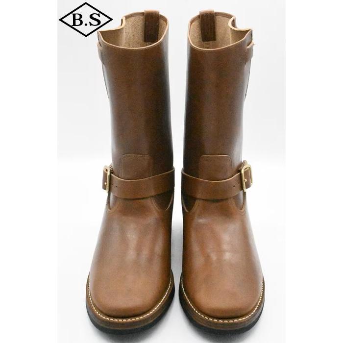 アトラクションズ Attractions ビルトバック BILTBUCK ブーツ Lot.603LTD Engineer Boots “The Pioneer” Heritage Vachetta Double Shoulder / BROWN BRASSの画像