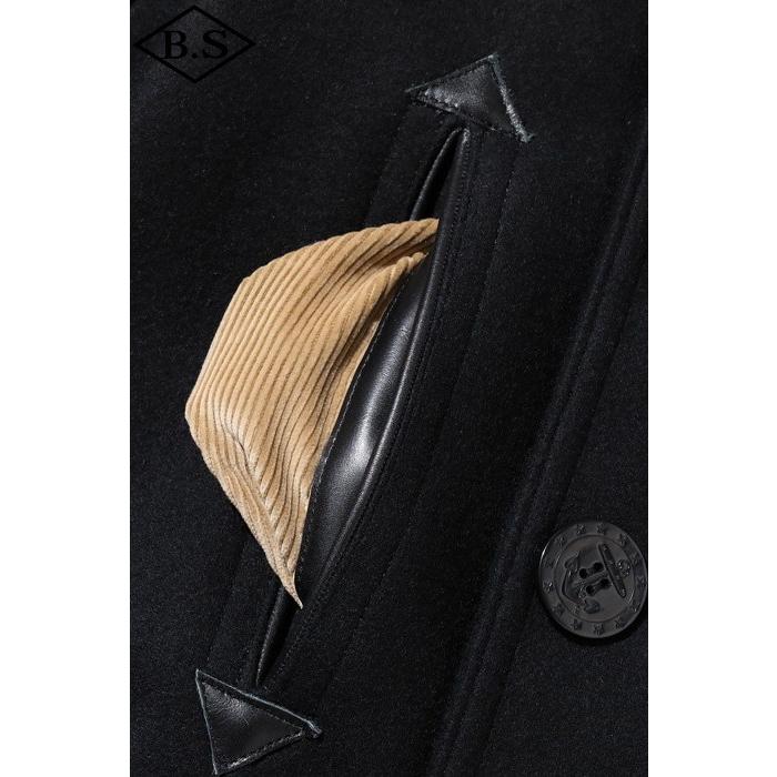 バズリクソンズ  BUZZ RICKSON’S アウター BR12394 WILLIAM GIBSON COLLECTION Type BLACK PEA COAT BLACKの画像