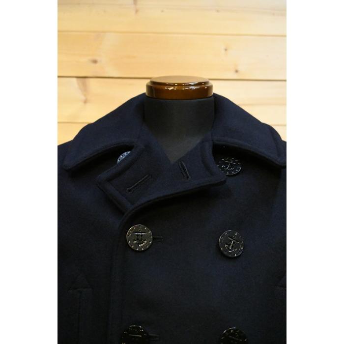 バズリクソンズ アウター BUZZ RICKSON’S BR14146 PEA-COAT LONG MODEL WOOL LINING NAVAL CLOTHING FACTORY ネイビーの画像