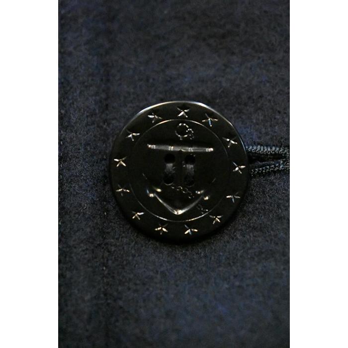 バズリクソンズ アウター BUZZ RICKSON’S BR14146 PEA-COAT LONG MODEL WOOL LINING NAVAL CLOTHING FACTORY ネイビーの画像