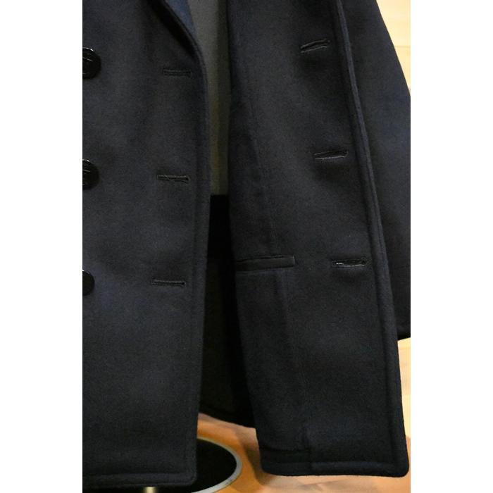 バズリクソンズ アウター BUZZ RICKSON’S BR14146 PEA-COAT LONG MODEL WOOL LINING NAVAL CLOTHING FACTORY ネイビーの画像