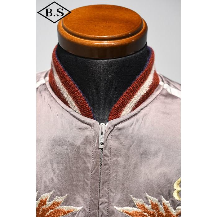港商商会 KOSHO&CO. スカジャン TT15618-125 Early 1950s Style Acetate Souvenir Jacket  “WHITE DRAGON” × “WHITE DRAGON” BLUEの画像