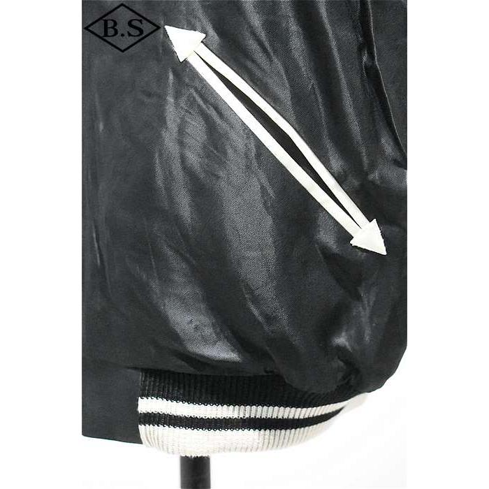 テーラー東洋 TAILOR TOYO スカジャン TT15682-119 Early 1950s Style Acetate Souvenir Jacket “WHITE DRAGON” × “EAGLE” BLACKの画像