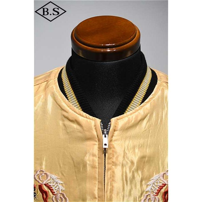 テーラー東洋 TAILOR TOYO スカジャン TT15682-145 Early 1950s Style Acetate Souvenir Jacket “ROARING TIGER” × “JAPAN MAP” GREENの画像
