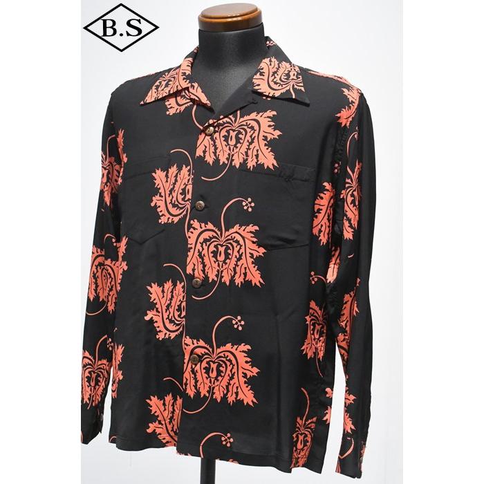 SUN SURF サンサーフ 長袖アロハシャツ SS29402 CORAL HIBISCUS