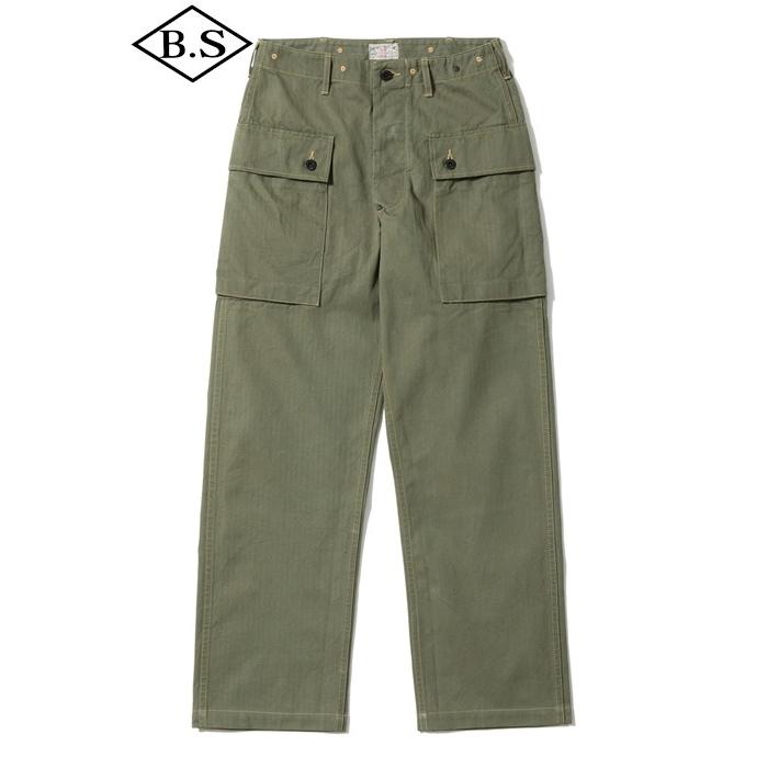 バズリクソンズ BUZZ RICKSON’S パンツ Lot No. BR42501 U.S. MARINE CORPS M-1944 HERRINGBONE PANTS SHORT LENGTH OLIVE_2