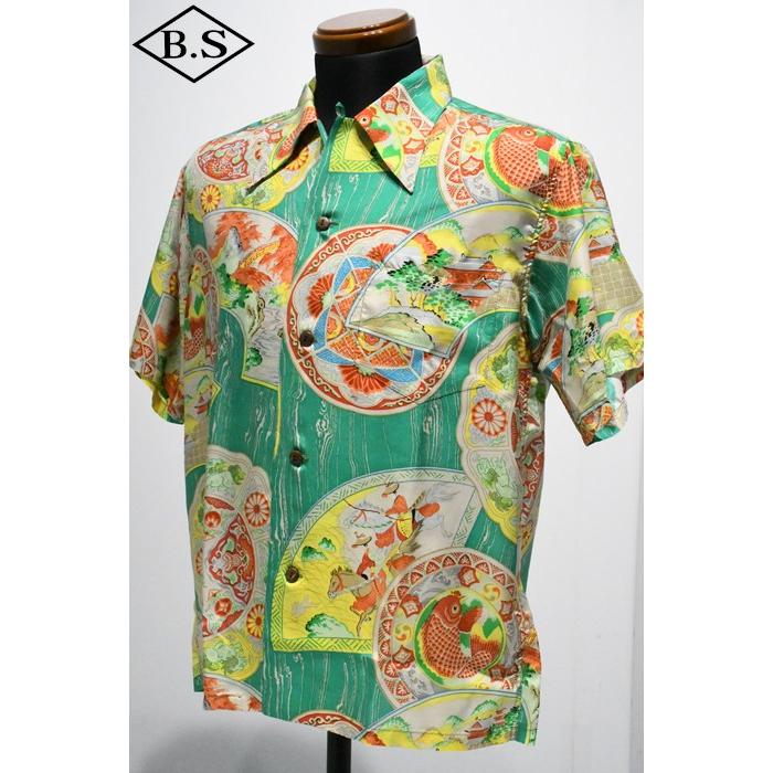 サンサーフ SUN SURF アロハシャツ Lot No.SS39482 / SUN SURF SPECIAL EDITION “HISTORICAL POTTERY” GREENの画像