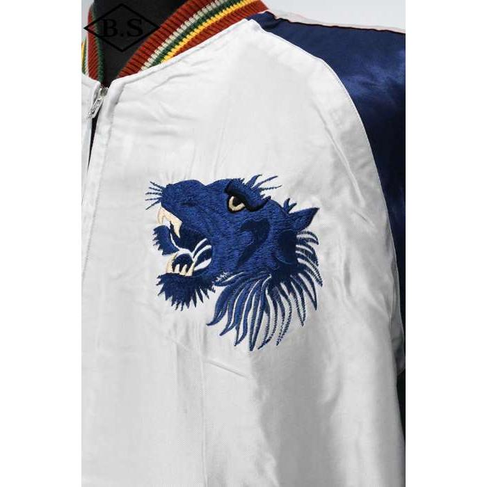 テーラー東洋 TAILOR TOYO スカジャン TT15790-170 / Mid 1950s Style Acetate Souvenir Jacket “EAGLE” × “BLUE TIGER”の画像