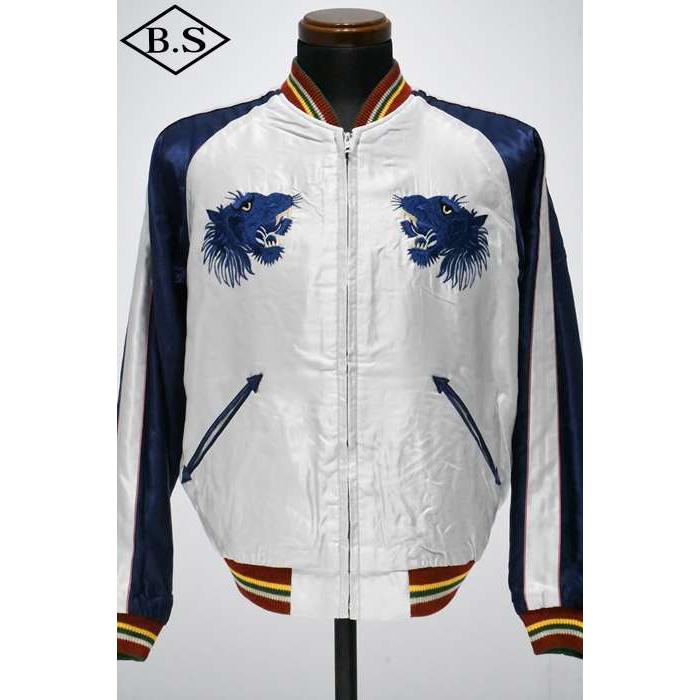 テーラー東洋 TAILOR TOYO スカジャン TT15790-170 / Mid 1950s Style Acetate Souvenir Jacket “EAGLE” × “BLUE TIGER”の画像