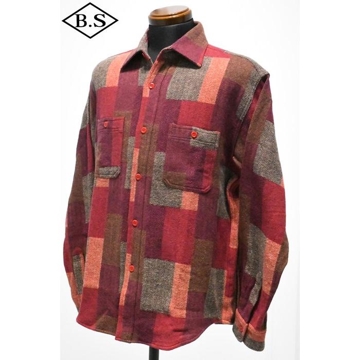 SUGAR CANE シュガーケーン 長袖シャツ SC29590 / RANDOM PATCHWORK