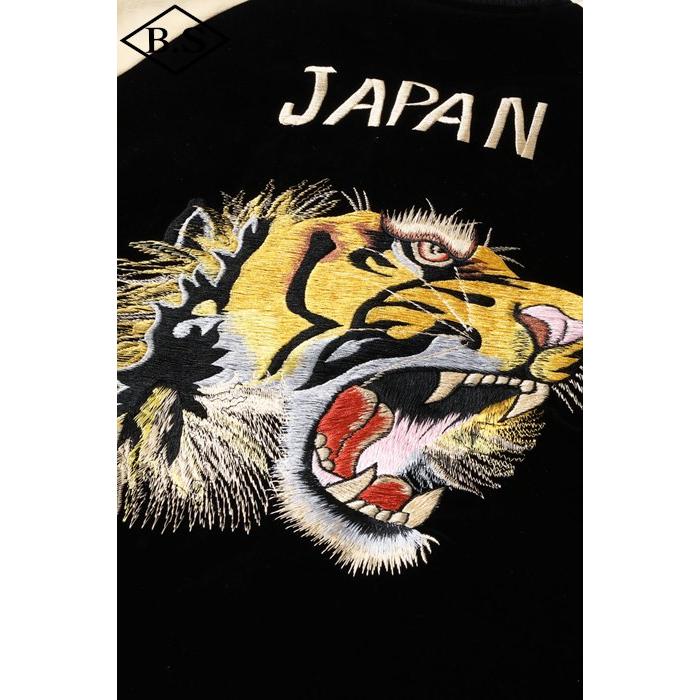 テーラー東洋 TAILOR TOYO スカジャン TT15795-119 Mid 1950s Style Velveteen (Two-tone) × Acetate Souvenir Jacket “TIGER HEAD” × “GOLD DRAGON”の画像