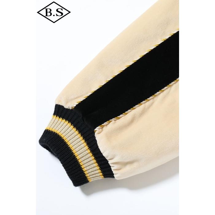 テーラー東洋 TAILOR TOYO スカジャン TT15795-119 Mid 1950s Style Velveteen (Two-tone) × Acetate Souvenir Jacket “TIGER HEAD” × “GOLD DRAGON”の画像