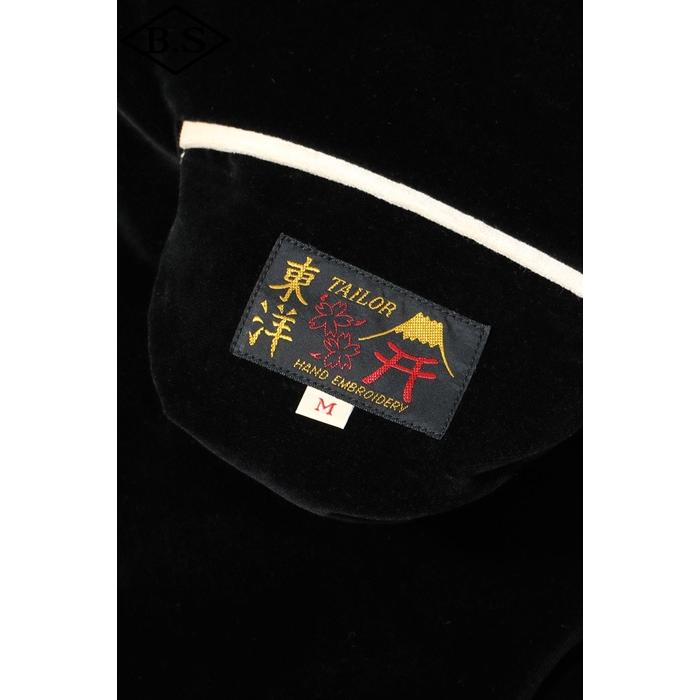 テーラー東洋 TAILOR TOYO スカジャン TT15795-119 Mid 1950s Style Velveteen (Two-tone) × Acetate Souvenir Jacket “TIGER HEAD” × “GOLD DRAGON”の画像