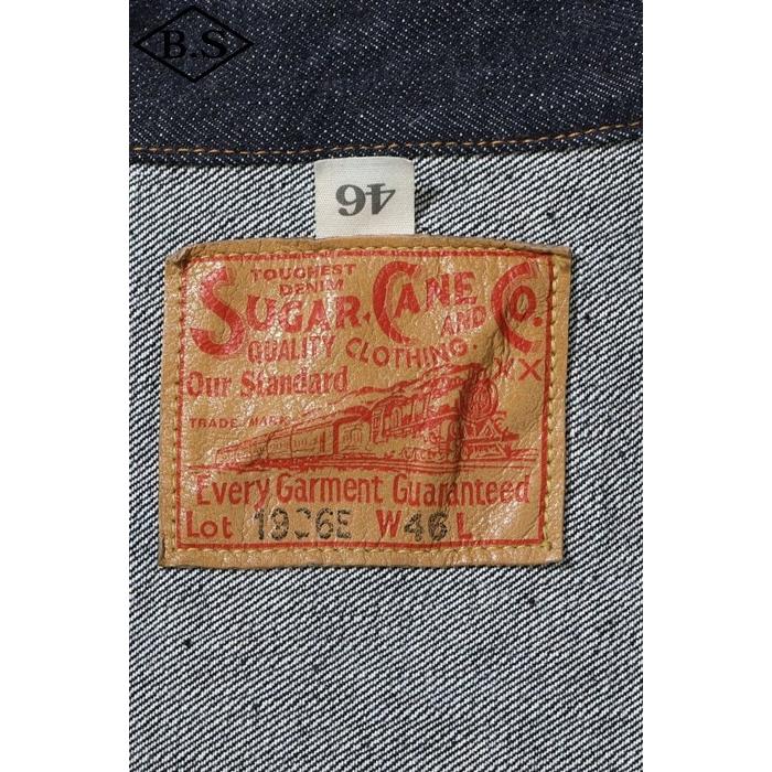 シュガーケーン Sugar Cane デニムジャケットSC11936T 13oz. DENIM BLOUSE 1936 MODEL (T-BACK) INDIGOの画像