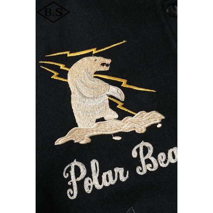 ホワイツビル WHITES VILLE アウター Lot No. WV15784-119 / 30oz. WOOL MELTON AWARD JACKET “POLAR BEAR” (BLACK)の画像