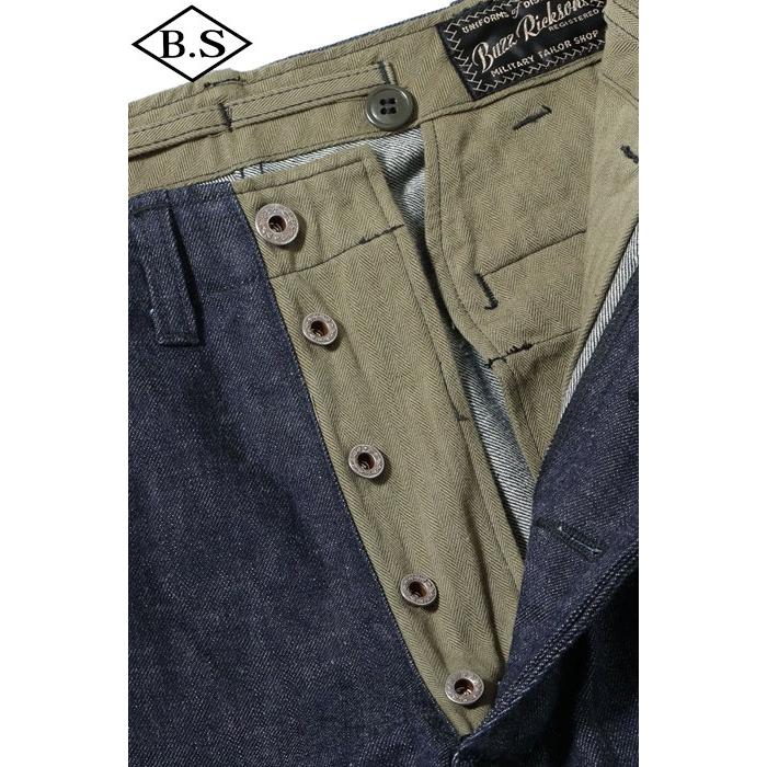 バズリクソンズ BUZZ RICKSON’S パンツ Lot No. BR42596 / TROUSERS, FIELD, Type M-1943 “DENIM CIVILIAN MODEL”の画像