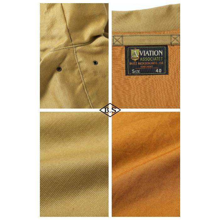 バズリクソンズ BUZZ RICKSON’S アウター BR15767 AVIATION ASSOCIATES JUNGLE CLOTH A-2の画像