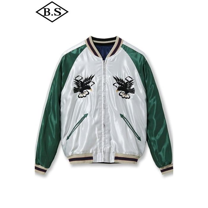 テーラー東洋 TAILOR TOYO スカジャンTT15877-128 / Late 1950s Style Acetate Souvenir Jacket “HAWAII MAP” × “DRAGON & TIGER”の画像