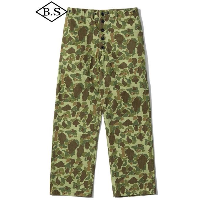 バズリクソンズ BUZZ RICKSON’S パンツ Lot No. BR42634 / U.S. MARINE CORPS TROUSERS, HERRINGBONE, CAMOUFLAGED P-44 | BUZZ RICKSON'S
